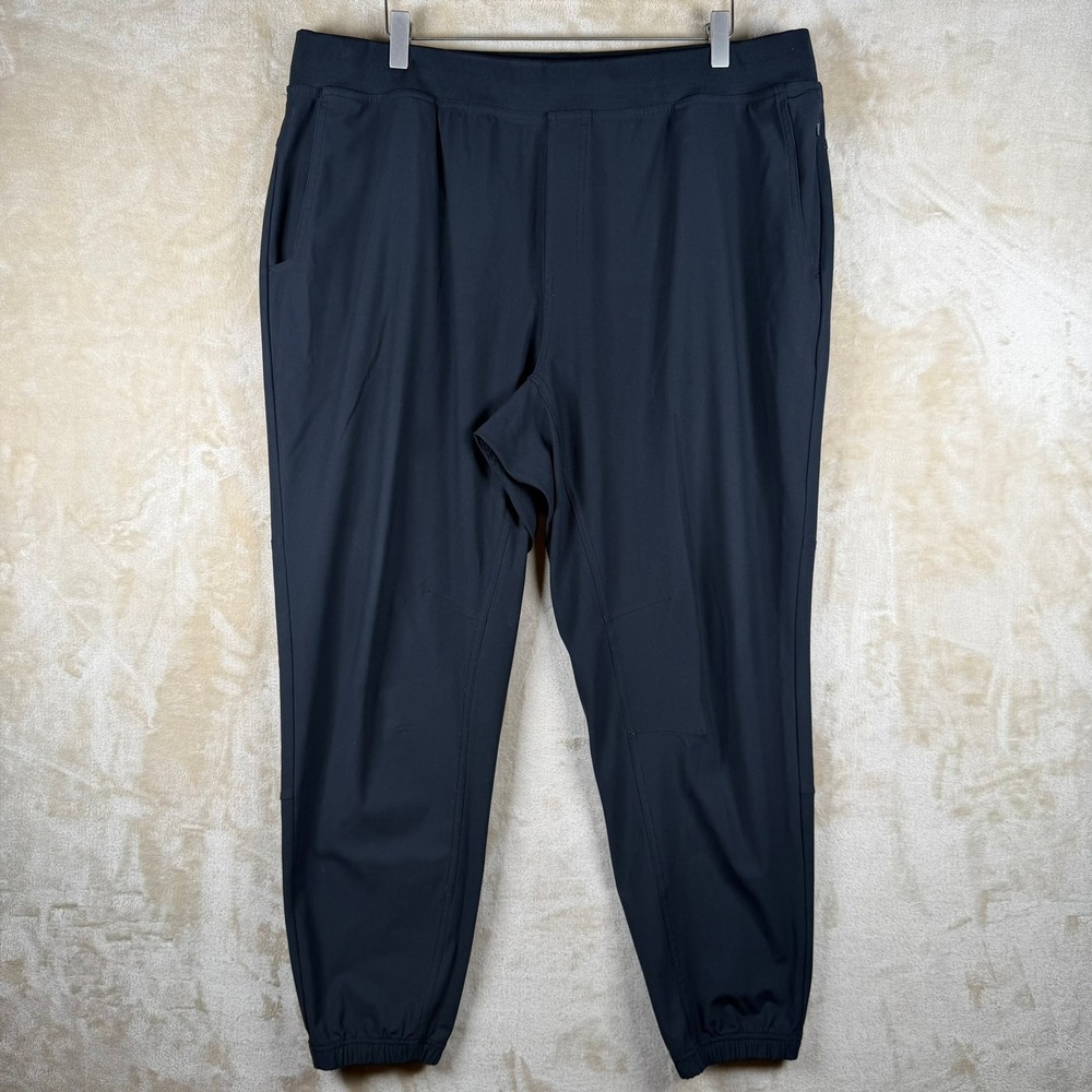 LEGENDS Mens XXL Aviation Jogger Zip Pocket Reflective Black Athleisure Gorpcore